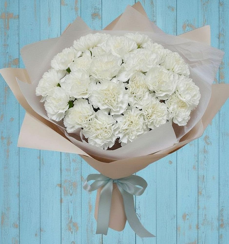 Букет цветов из: Гвоздики в Верхний Услон