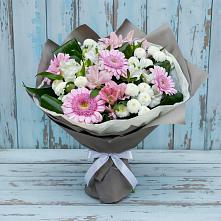 Букет цветов из:  Герберы, Альстромерии и Хризантемы #REPLACE_PRED# Верхний Услон