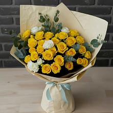 Букет цветов из:  Розы в Верхний Услон