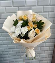Букет цветов из:  Розы и Хризантемы в Верхний Услон