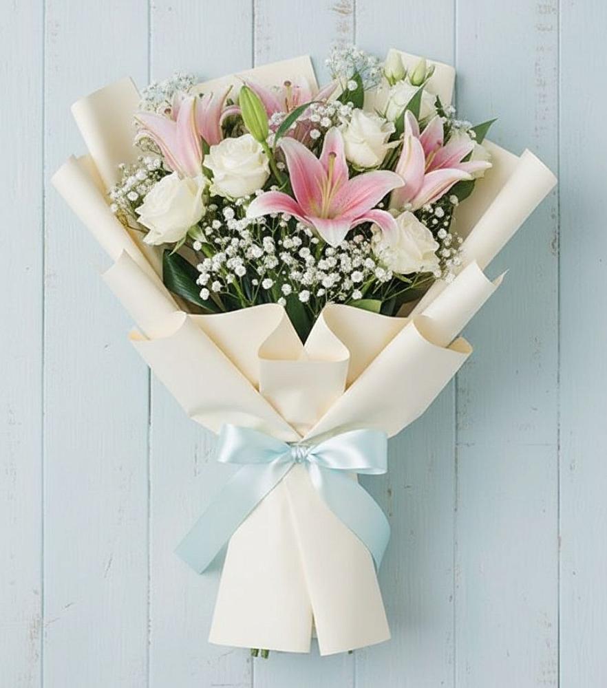 Букет цветов из: Лилии в Верхний Услон