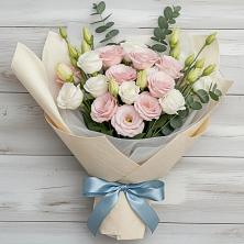 Букет цветов из:  Лизиантусы в Верхний Услон