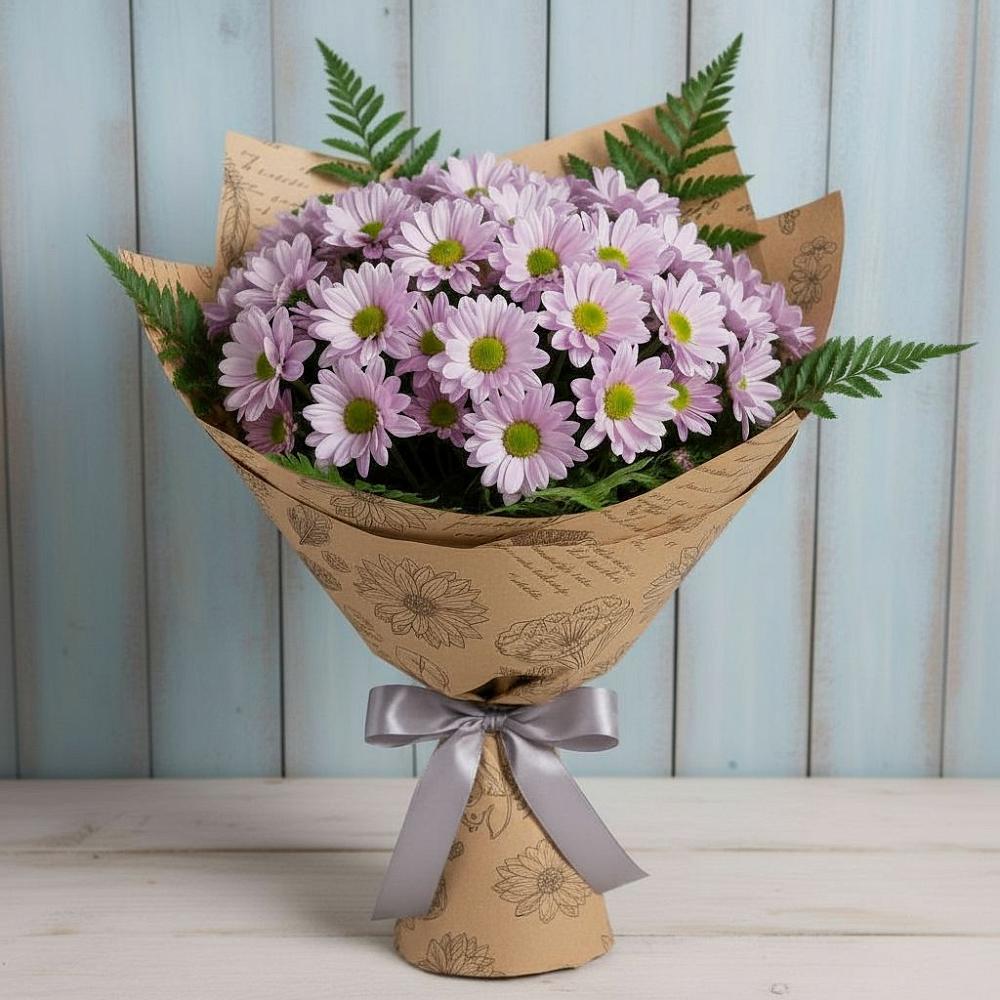 Букет цветов из: Хризантемы в Верхний Услон