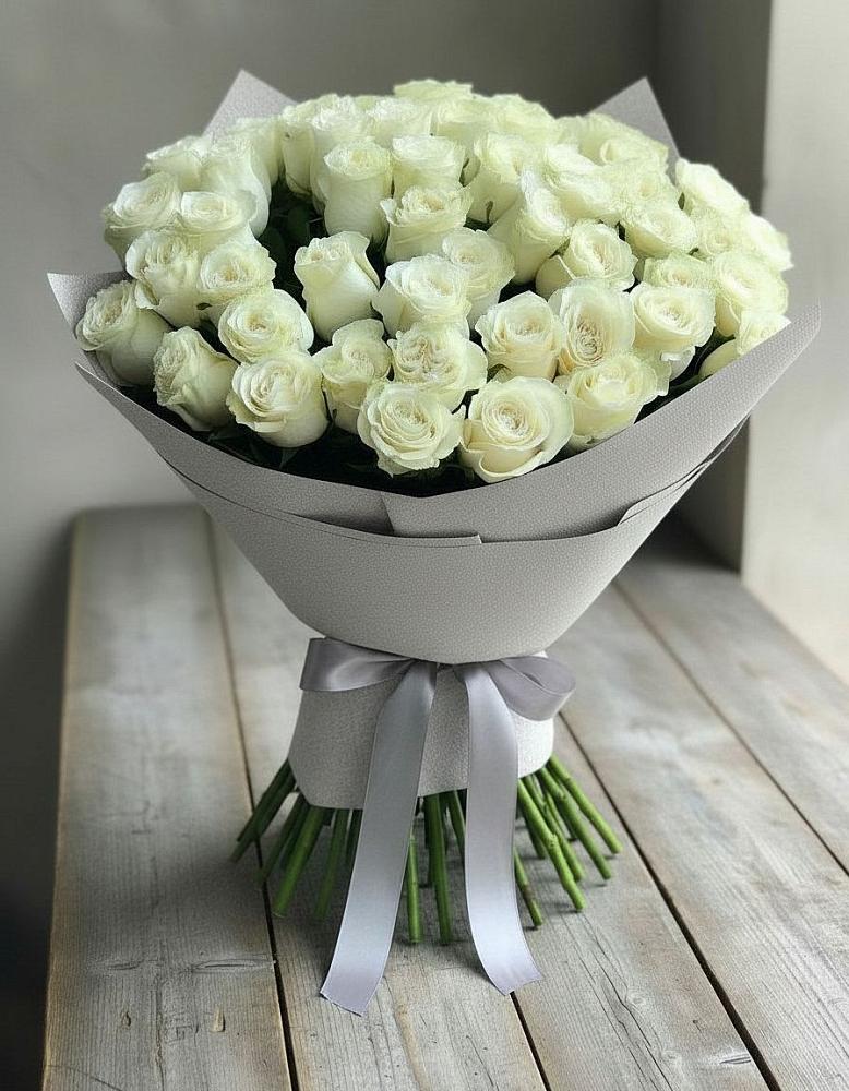 Букет 35 Белых роз в Верхний Услон