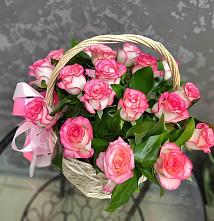 Цветочная композиция из Розы в корзине #REPLACE_PRED# Верхний Услон
