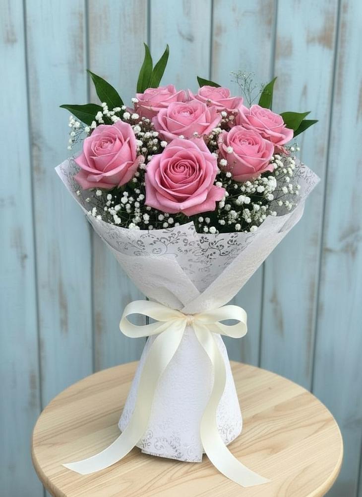 Букет цветов из: Розы в Верхний Услон