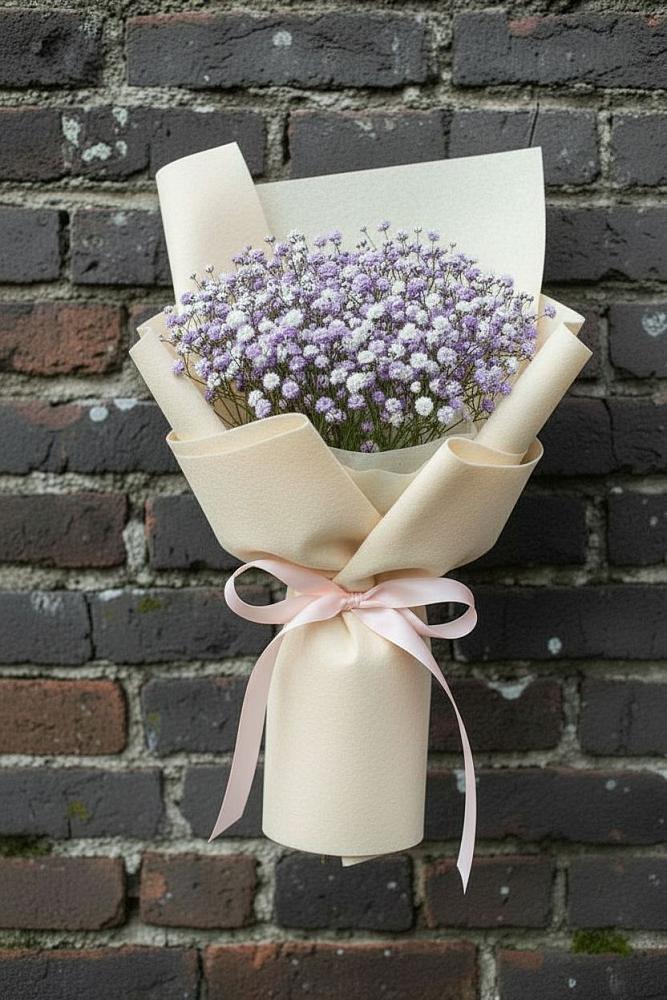 Букет цветов из: Гипсофила в Верхний Услон