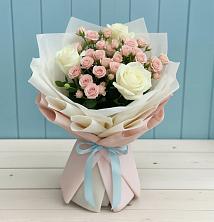 Букет цветов из:  Розы в Верхний Услон