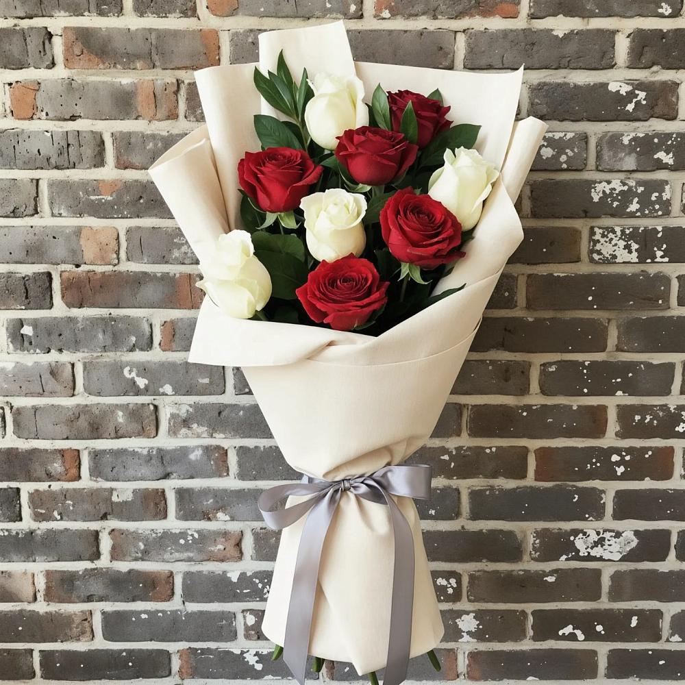 Букет цветов из: Розы в Верхний Услон