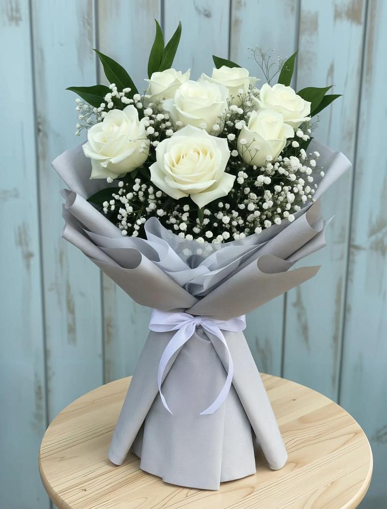 Букет цветов из: Розы в Верхний Услон