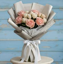 Букет цветов из:  Розы в Верхний Услон
