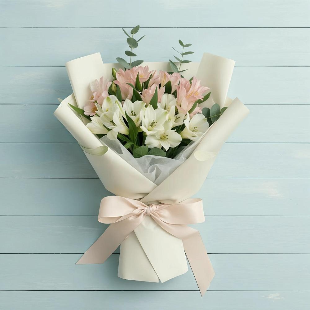 Букет цветов из: Альстромерии в Верхний Услон