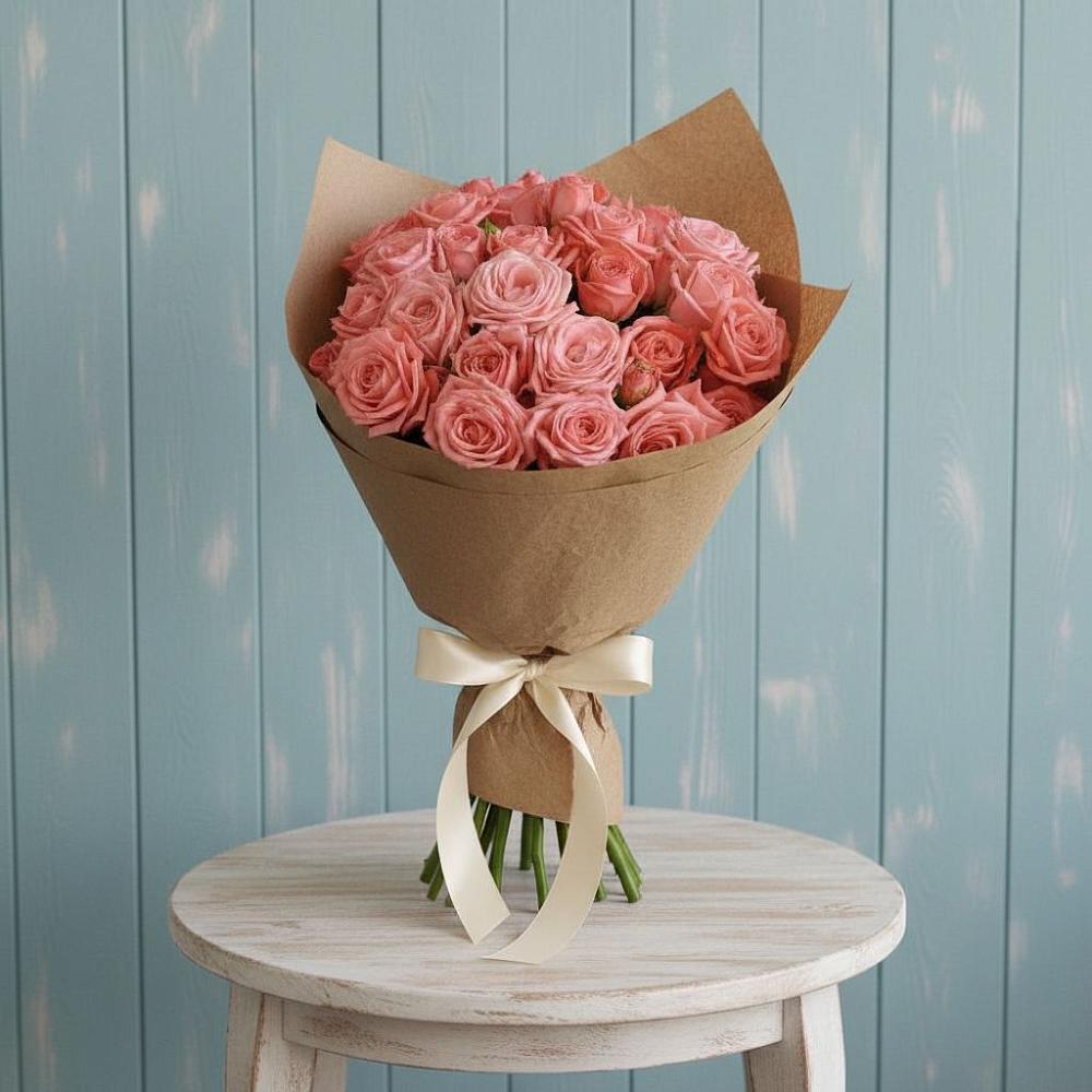 Букет цветов из: Розы в Верхний Услон