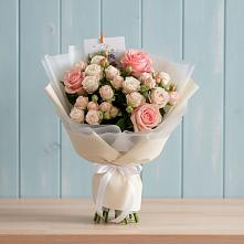 Букет цветов из:  Розы в Верхний Услон