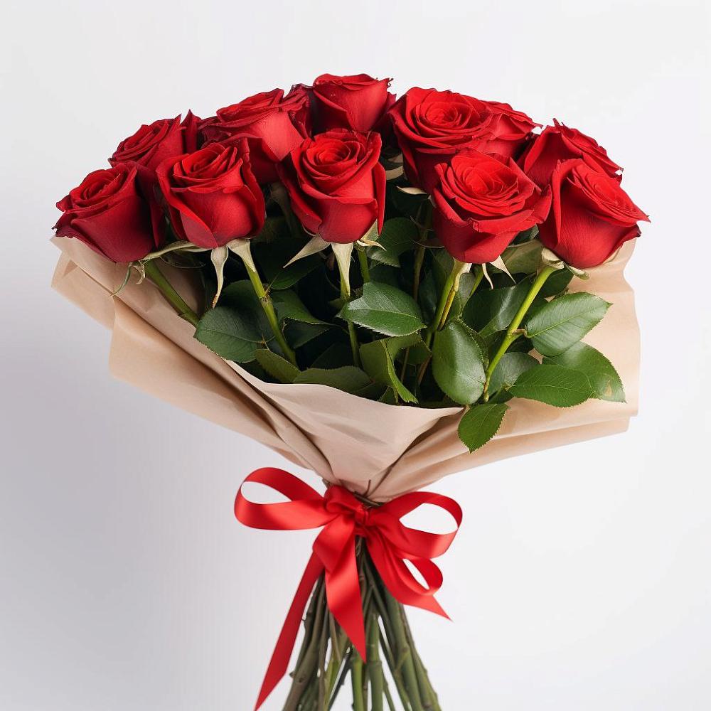 Букет 11 Красных роз Эдлесс Лав в Верхний Услон