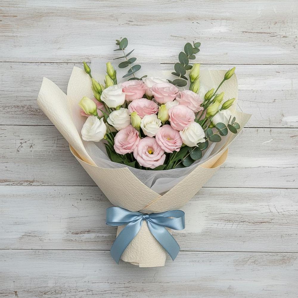 Букет цветов из: Лизиантусы в Верхний Услон